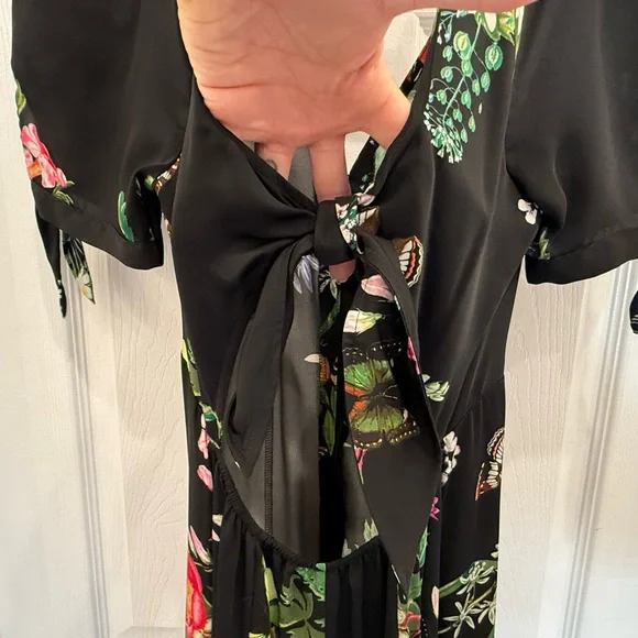 Karlie Kloss x Express Floral Print Maxi Dress - Women’s size 0 - Picture 8 of 11